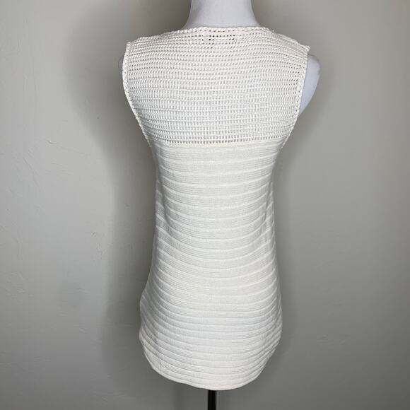 Bob Timberlake Cream Shell Sweater Sz Medium - Picture 2 of 8